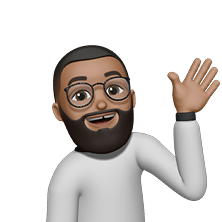 Illustrated avatar waving