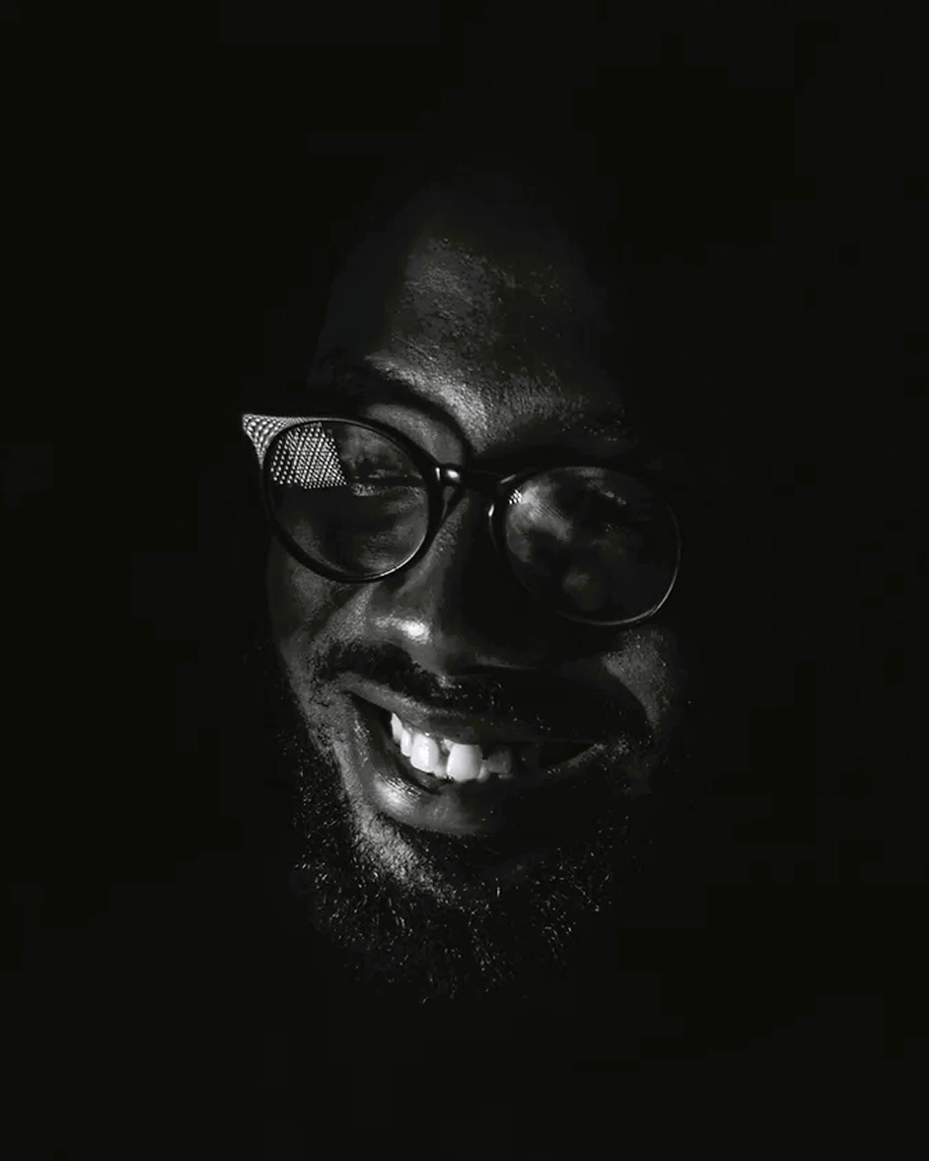 Moody portrait of Kolade Abraham